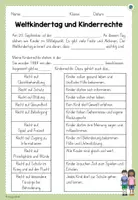 Vorschau - Arbeitsblätter - Arbeitsblatt: Weltkindertag - Seite 2