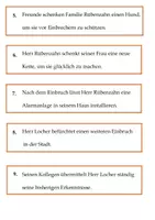Vorschau - Arbeitsblätter - Satzglieder Kriminalfall (zweifach differenziert) - Seite 2