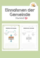 Vorschau - Arbeitsblätter - Arbeitsblatt: Einnahmen der Gemeinde - Deckblatt