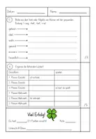 Vorschau - Test - Sprachkundetest 1 für die 4. Klasse (mit Lösung) - Seite 2