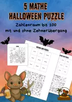 Vorschau - Arbeitsblätter - Mathe Halloween Puzzle - Rechnen im Zahlenraum bis 100 - differenziert - Deckblatt