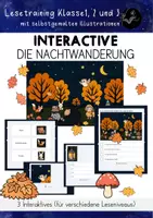 Vorschau - Arbeitsblätter - Materialpaket Lesen - Herbst Halloween Klasse 1, 2 und 3 - Seite 1