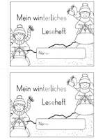 Vorschau - Arbeitsblätter - Leseheft - Winter (1. Klasse / DAZ) Silbenschrift - Seite 1