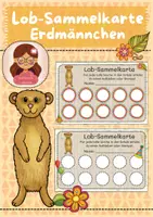 Vorschau - Anderer Materialtyp - Lob Sammelkarte Erdmännchen - Deckblatt
