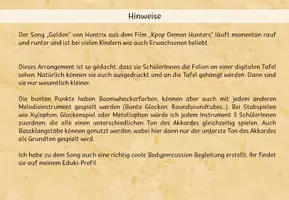 Vorschau - Stundenentwürfe - Boomwhacker-Begleitung zum Lied "Golden" ~ Grundschule Musik - Seite 2