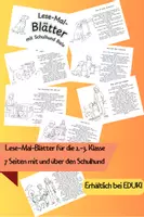Vorschau - Text - Lese-Mal-Blätter mit Schulhund Balu - Deckblatt