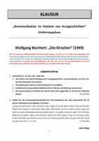 Vorschau - Unterrichtsreihen - Kurzgeschichten + Kommunikation (EF): Klausur Borchert "Die Kirschen" - Seite 2