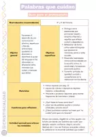 Vista previa - Hojas de trabajo - Palabras que cuidan - Prevención violencia de género - página 1