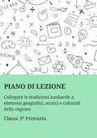 anteprima - Piani di lezione - Geografia e Tradizioni della Lombardia - Pagina di copertina