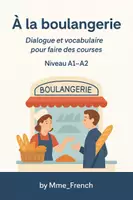 Vorschau - Arbeitsblätter - Dialog in der Bäckerei einkaufen Französisch - Deckblatt