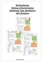 Vorschau - Merkblätter - Writing Recipe Characterisation - Deckblatt