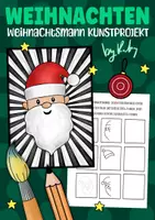 Vorschau - Stundenentwürfe - OP-Art Weihnachtsmänner - Kunst im Winter und für Weihnachten 🎅🏼 - Deckblatt