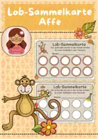Vorschau - Anderer Materialtyp - Lob Sammelkarte Affe - Deckblatt