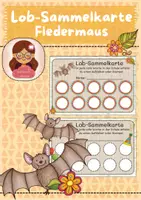 Vorschau - Anderer Materialtyp - Lob Sammelkarte Fledermaus - Deckblatt