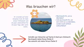 Vorschau - Arbeitsblätter - Bedarf und Bedürfnis - AB, Lösung und Präsentation - Deckblatt