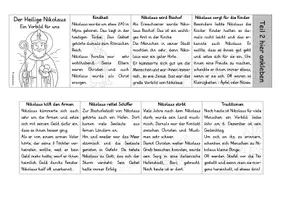 Vorschau - Arbeitsblätter - Nikolaus v. Myra (3fach differenziertes Leporello; 2 Versionen) - Deckblatt