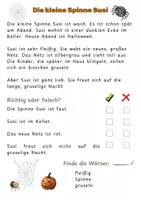 Vorschau - Arbeitsblätter - 5 Lesetexte - Halloween Geschichten mit Aufgaben - Seite 2
