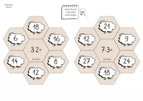 Vorschau - Spiele - Rechenwaben - 1x1 spielerisch üben - Seite 1
