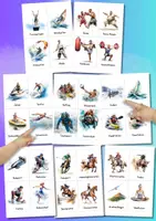 Vorschau - Bildkarten - Sportarten kennenlernen – 104 Aquarell-Bildkarten für Sprachförderung & Unterricht - Seite 3
