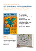 Vorschau - Mal- und Bastelvorlagen - Kunstunterricht. Farbkonstraste erleben mit Franz Marc und dem Drachen Klasse 3- Klasse 5 - Seite 3