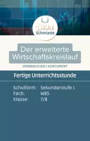 Vorschau - Stundenentwürfe - Erweiterter Wirtschaftskreislauf (2026) | Fertige Unterrichtsstunde | WBS | Klasse 7/8 - Deckblatt