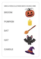 anteprima - Esercizi - Halloween Words, Guess and Match / Inglese Beginner Parte 1 - Pagina 2