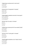 anteprima - Quiz - Gli aggettivi possessivi in francese - Pagina 2