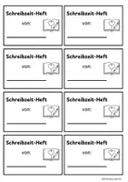 Vorschau - Arbeitsblätter - Freie Schreibzeit Bundle: Deckblatt, Etiketten, Einladung - Seite 2