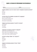 anteprima - Quiz - Il passato prossimo in spagnolo - Pagina 1