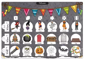 Vorschau - Spiele - Halloween Geschichten oder Sätz wierfelen Wuertschatzspill - Seite 3