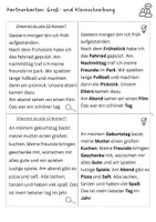Vorschau - Aufgabenkarten - Partnerkarten - Groß- und Kleinschreibung - Deckblatt