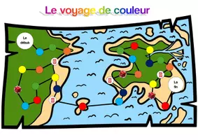 Vorschau - Spiele - Spiel: Le voyage de couleur (Dis Donc 5 / Unité 5) - Deckblatt