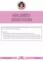 anteprima - Materiale di supporto/inclusione - Leggo e Coloro: mini libretto per la lettura e la comprensione - Pagina 1