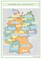 Vorschau - Arbeitsblätter - Deutschland Bundesländer - Klettmappe / Freiarbeit - Seite 3