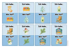 Vorschau - Spiele - Ich habe... Wer hat? - Im Winter (Lesespiel Vorschule) - Seite 3