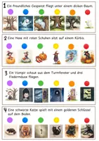 Vorschau - Stationenlernen - Leseverständnis Halloween - Pop-it - Seite 2