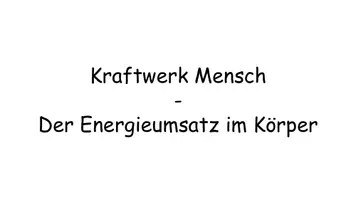 Vorschau - Stundenentwürfe - Energieumsatz des Menschen - Grundumsatz / Leistungsumsatz: Kreative Biologie-Unterrichtsstunde mit Lösungen - Seite 2