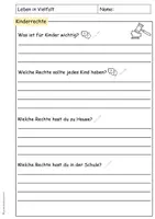 Vorschau - Unterrichtsreihen - Leben in Vielfalt Kinderrechte Sachunterricht Grundschule - Seite 3
