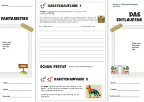 Vorschau - Arbeitsblätter - Fantasietiere beschreiben - Seite 3