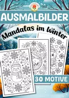 Vorschau - Mal- und Bastelvorlagen - Ausmalbilder - Mandalas im Winter - Deckblatt