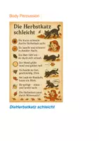 Vorschau - Spiele - Die Herbstkatze: Body Percussion im Herbst, Sprache in Bewegung - Deckblatt