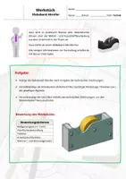 Vorschau - Unterrichtsreihen - Werkstück - Klebeband Abroller >> Metall / Kunststoff / Innengewinde inkl. Lösungen - Deckblatt