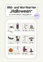 Vorschau - Fördermaterial/Inklusion - Bild- und Wortkarten Halloween/ DAZ- und Anfangsunterricht - Deckblatt