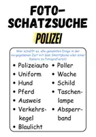 Vorschau - Unterrichtsreihen - Foto-Schatzsuche: Polizei - DaZ/DaF / Deutsch (Klassenspiel) - Seite 1