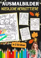 Vorschau - Mal- und Bastelvorlagen - Materialpaket: Herbst und Halloween - Lesezeichen und Ausmalbilder mit positiven Sprüchen - Seite 1
