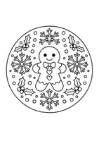 Vorschau - Mal- und Bastelvorlagen - Winter- & Weihnachts-Mandalas | Ausmalbilder für Grundschule | Achtsamkeit & kreative Entspannung - Seite 2