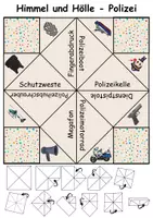 Vorschau - Arbeitsblätter - Himmel und Hölle: Polizei - DaZ/DaF / Deutsch (flaten/basteln) - Seite 3
