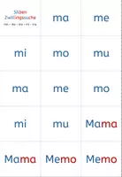 Vorschau - Spiele - Deutsch: Silben-Zwillingssuche (ma, me, mi, mo, mu) - Seite 2