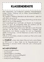 Vorschau - Poster - Klassendienste / Klassenämter: Bildkarten inkl. Silbenschrift - Seite 1
