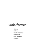 Vorschau - Bildkarten - Transparenzkarten für Klasse 1 - Sozialformen I Material I Stundenablauf - Seite 1